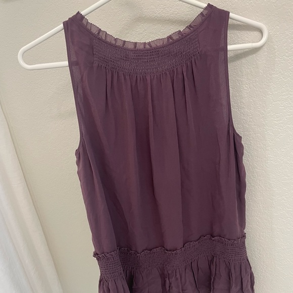 Theory Purple Ruffle Tank - Picture 3 of 4